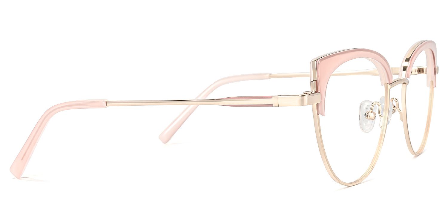 Lorchen Rosa-Gold Cateye Brille3