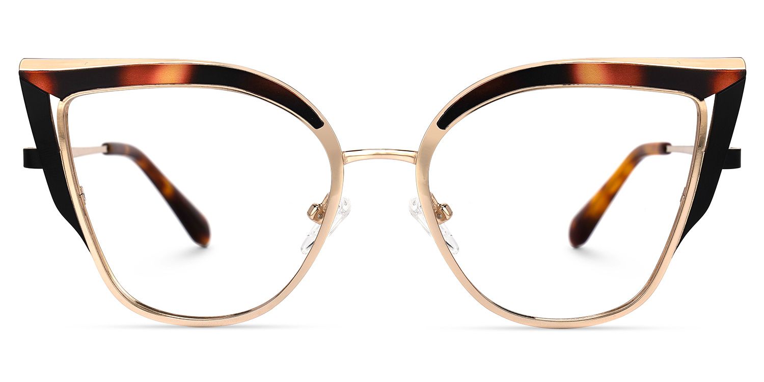 Pop Braun-Tortoise Cateye Brille0