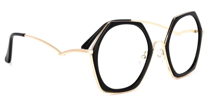 Haine Tr90 Schwarz Geometric Sonnenbrille | ZEELOOL2