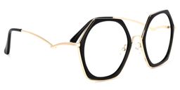 Haine Schwarz Geometrisch Sonnenbrille2