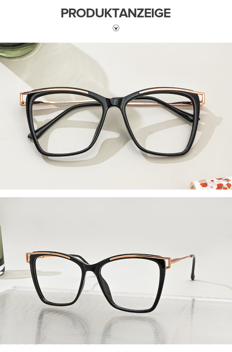 Matia Schwarz Quadratisch Brille