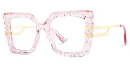 Poutine Rosa Quadratisch Brille2