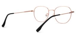 Macduff Rot-Gold Rund Brille3