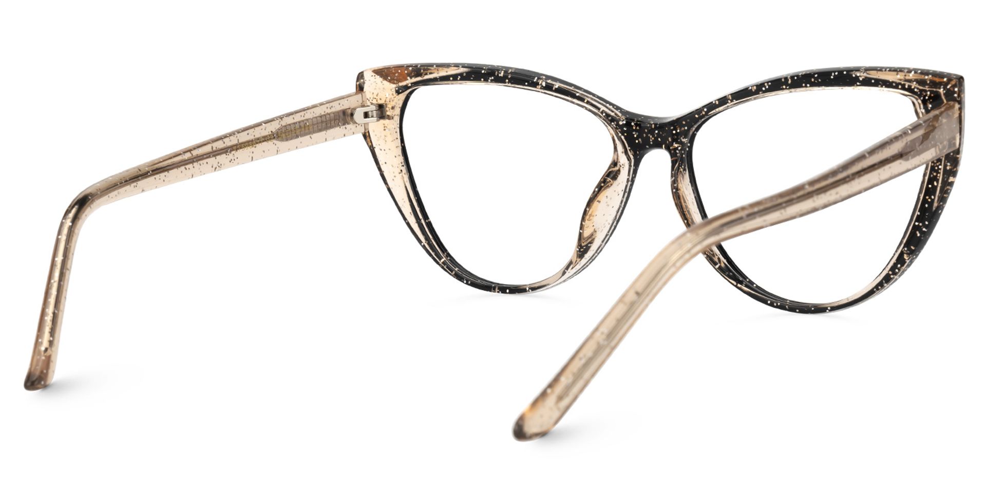 Eniola Gold Schwarz Cateye Brille2