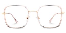 Kelby Rosa-Blau Quadratisch Brille0