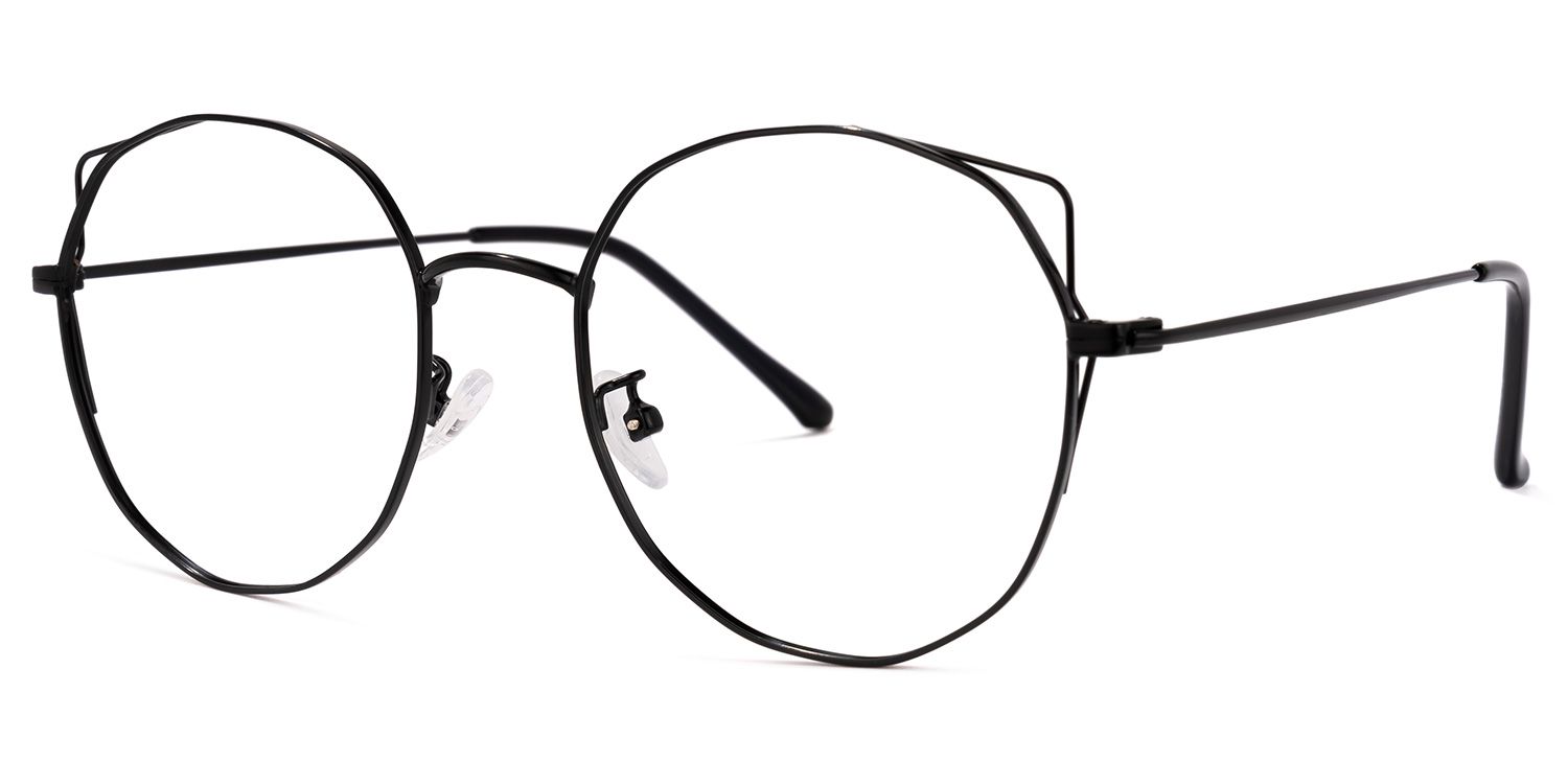 LaRue Schwarze Geometrische Brille1