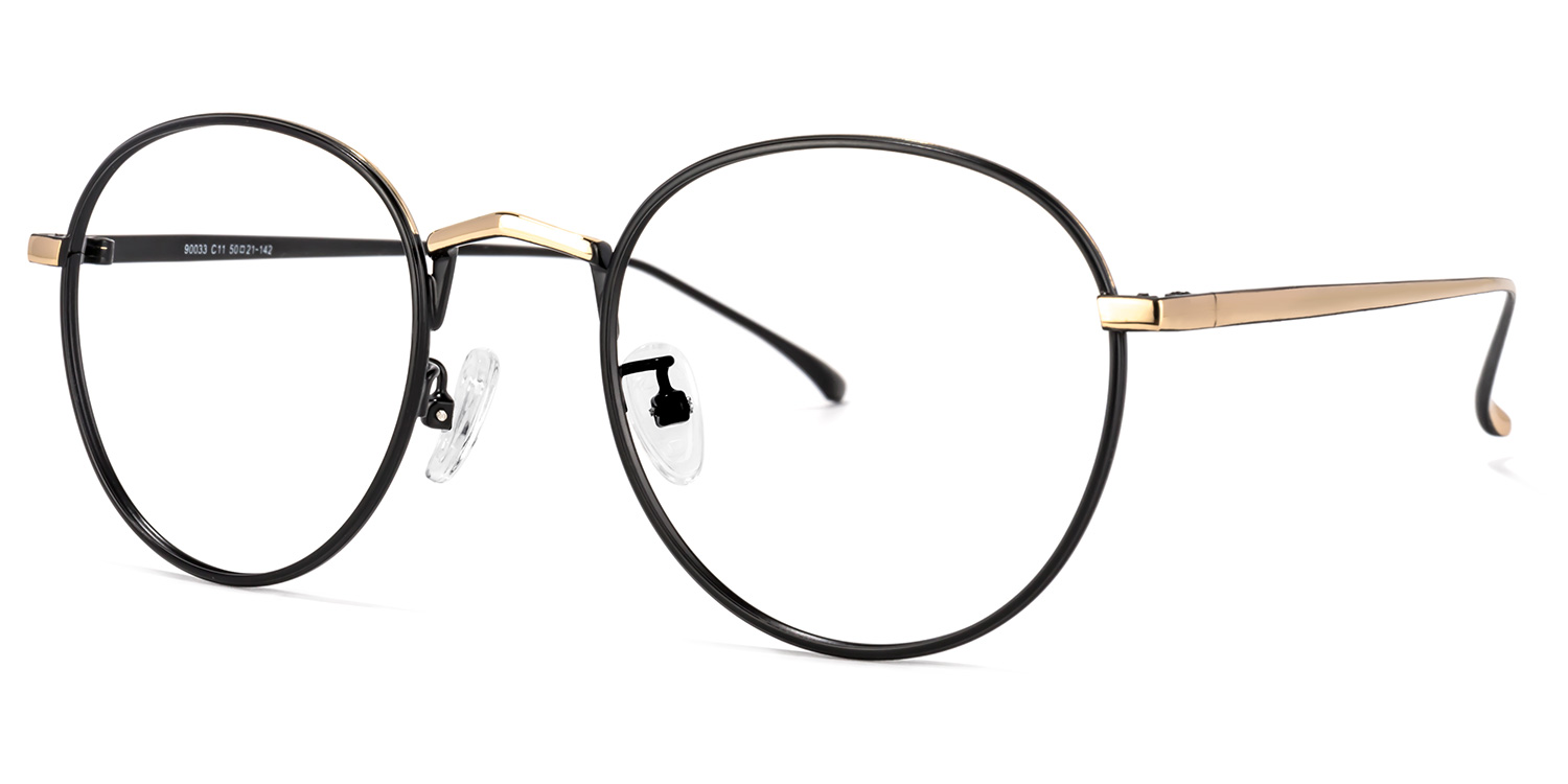 Simon Schwarz Rund Brille1