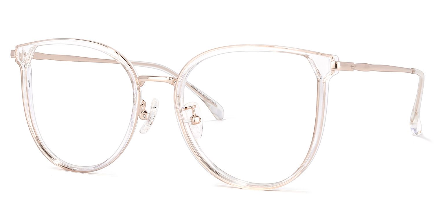 Oakley Gold Klar Rund Brille1