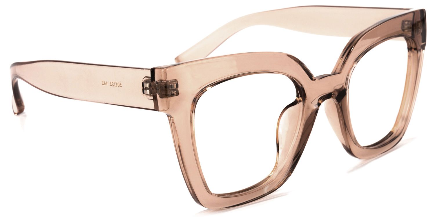 Malcolm Champagne Quadratische Brille2