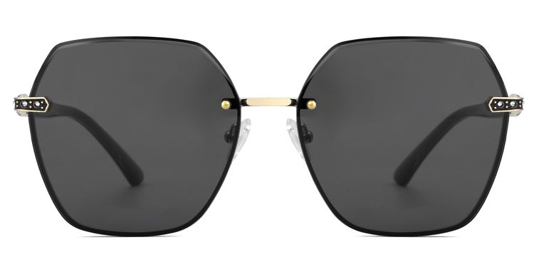 Earlean Grau Geometrisch Sonnenbrille
