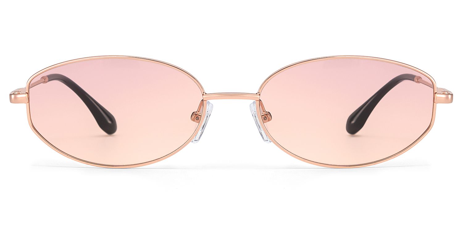 Ava Gold Cateye Metall Sonnenbrille0