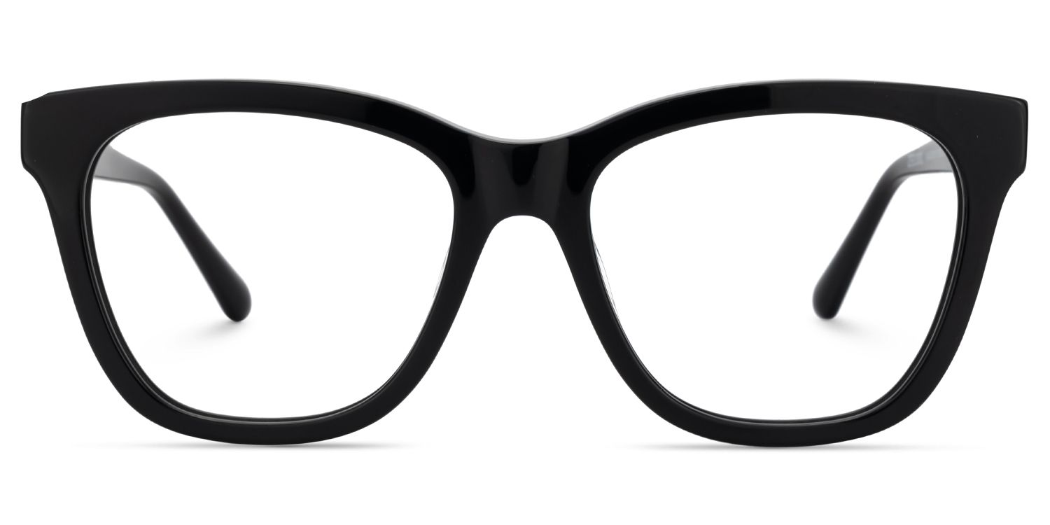 Surita Schwarz Cateye Acetat Brille0