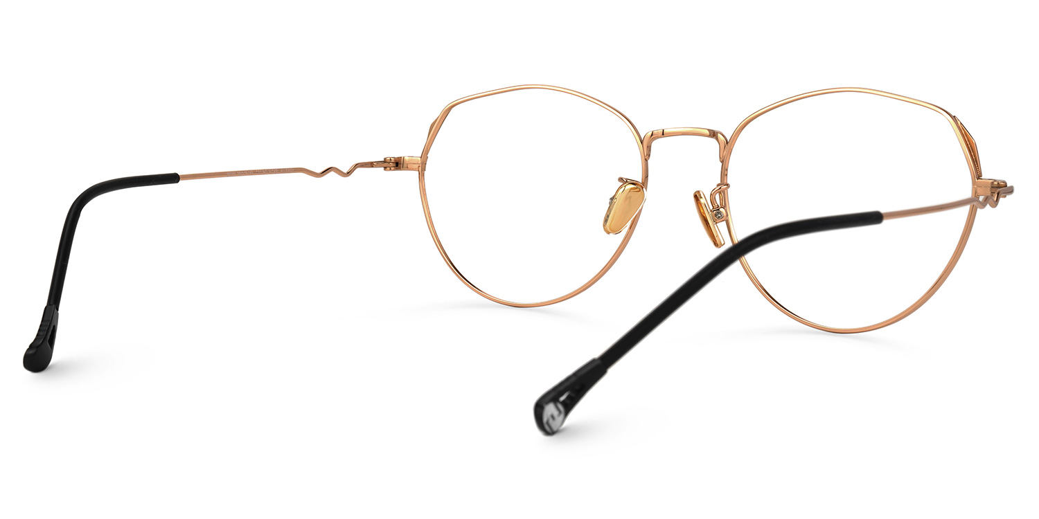 Zelda Gold Rund Brille2