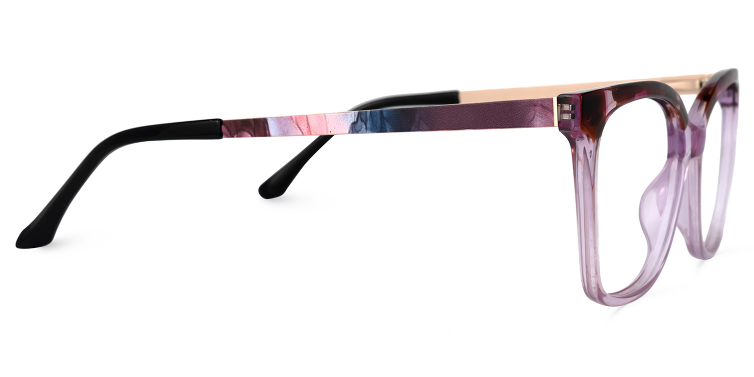 Olga Blumendruck-Lila Cateye Brille3