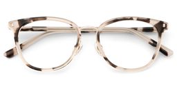 Caden Tortoise Rund Brille1