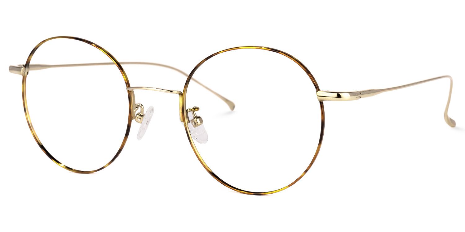 Spalding Gelb-Tortoise Rund Brille1