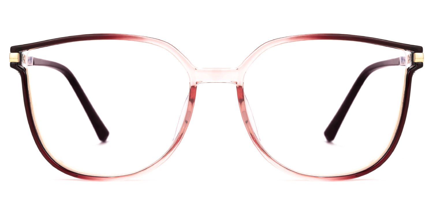 Cora Rot-Schwarz Cateye Brille0