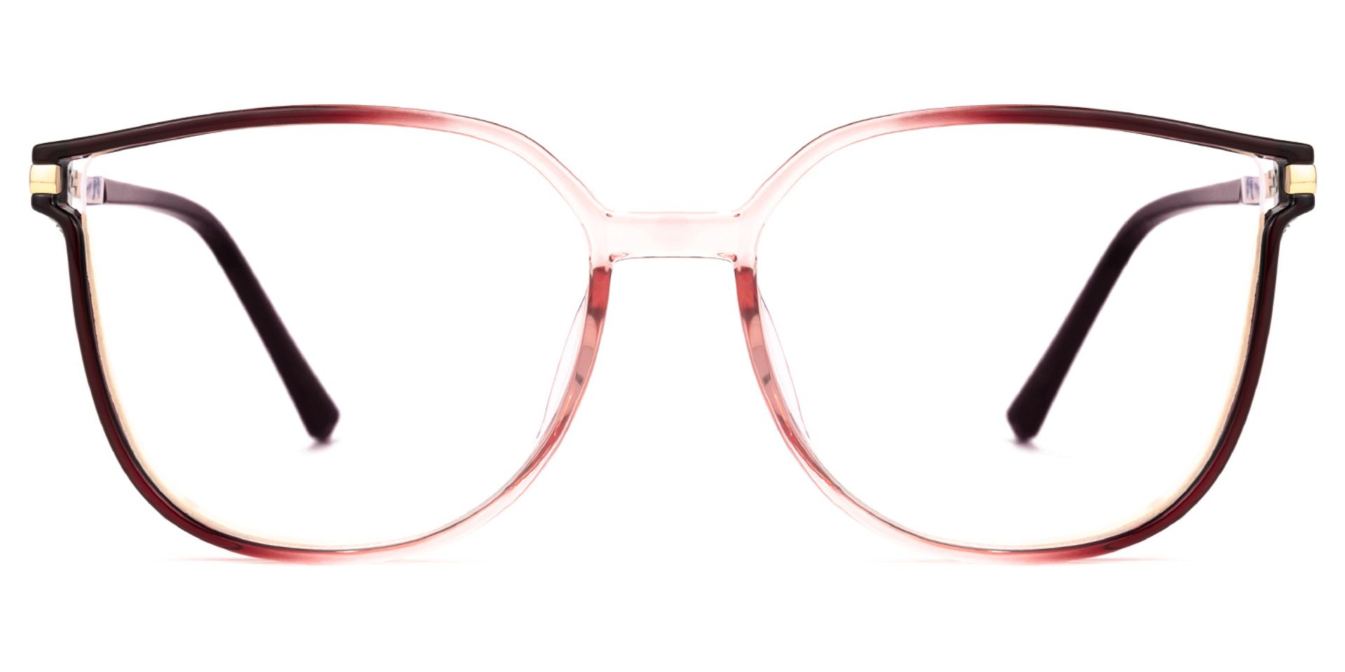 Cora Rot-Schwarz Cateye Brille0