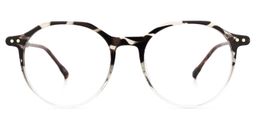 Timon Schwarz-Tortoise Rund Brille0