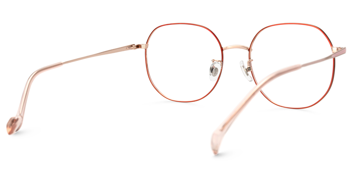 Qusay Rosa Rund Brille3