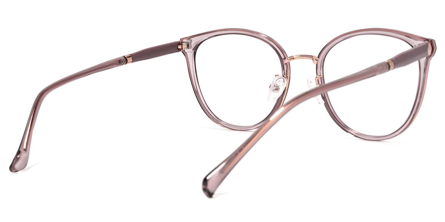 Theola Hellrosa Cateye Brille3