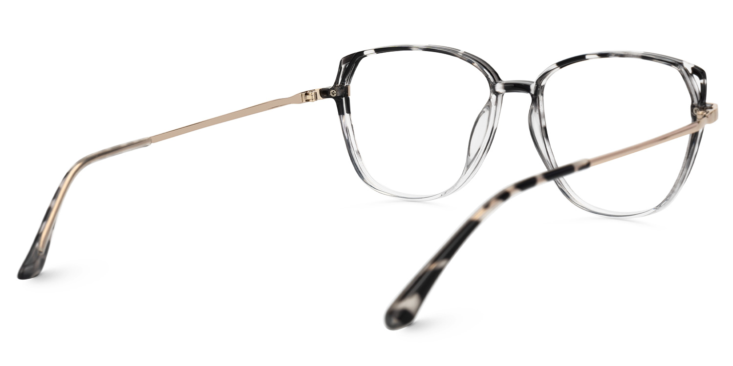 Haygood Schwarz-Tortoise Cateye Brille2