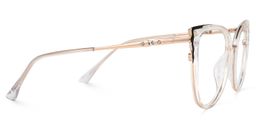 Eudora Rosa-Klar Cateye Brille3