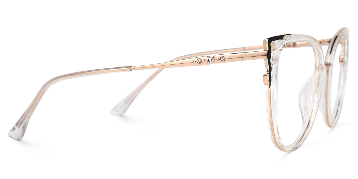 Eudora Rosa-Kristall Cateye Brille3