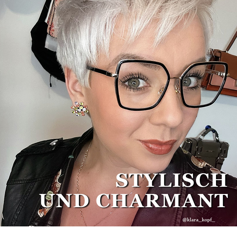 Olicia Schwarz Quadratisch Brille