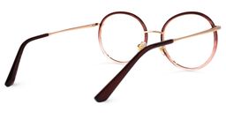 Kirk Dunkelrot Rund Brille2