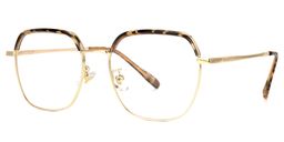 Natisha Braun-Tortoise Geometrisch Brille1