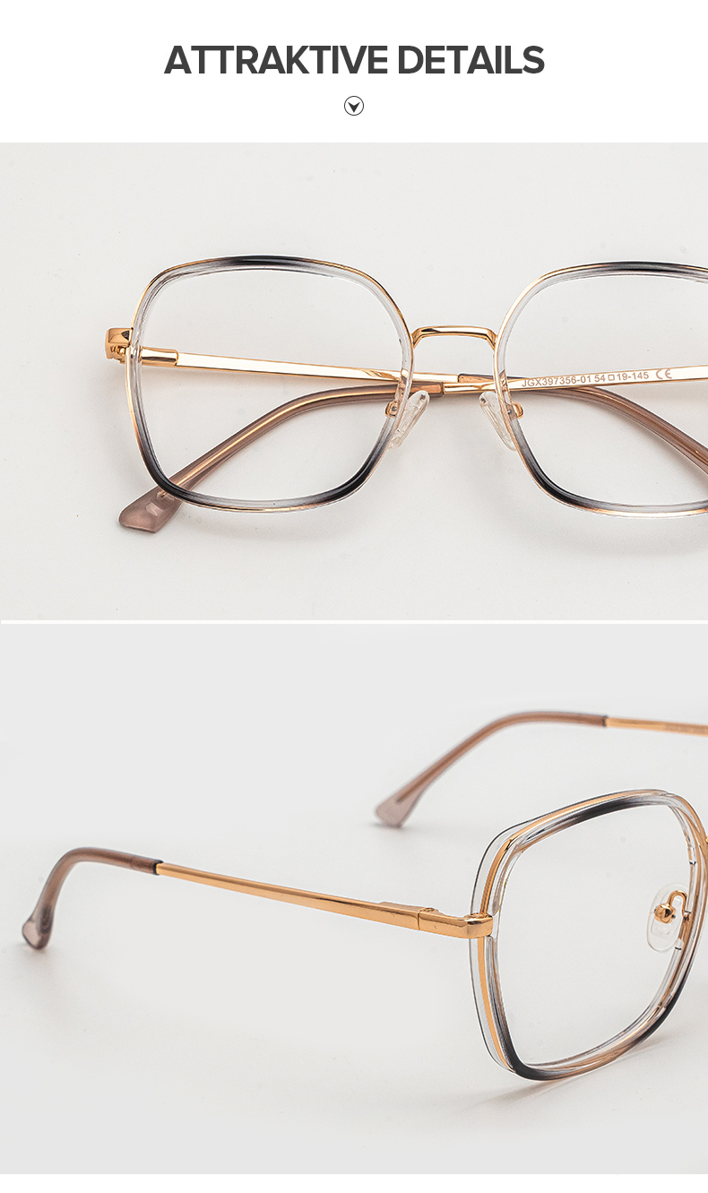 Kelby Grau-Schwarz Quadratisch Brille