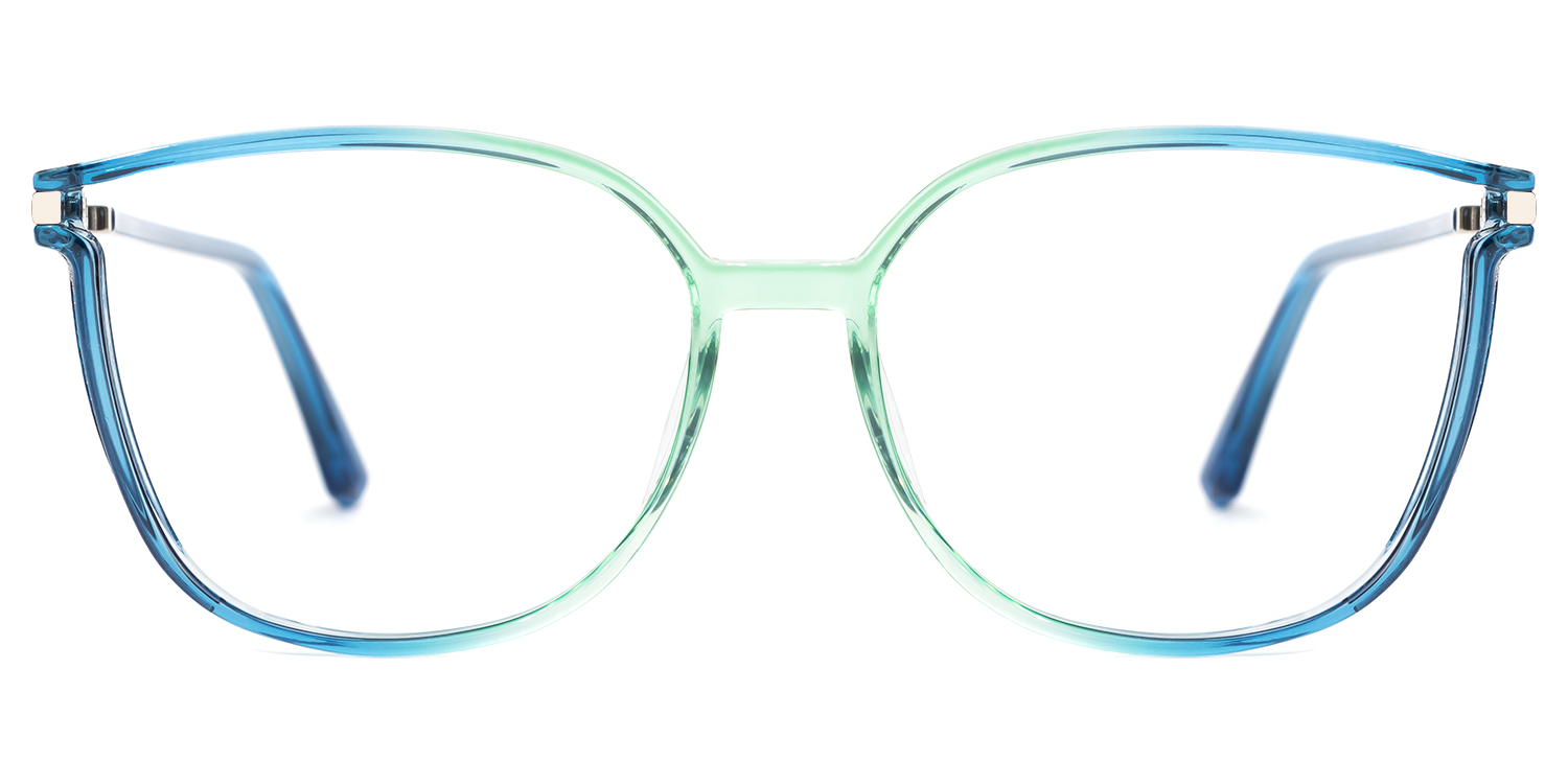 Walden Blau-Grün Cateye Brille