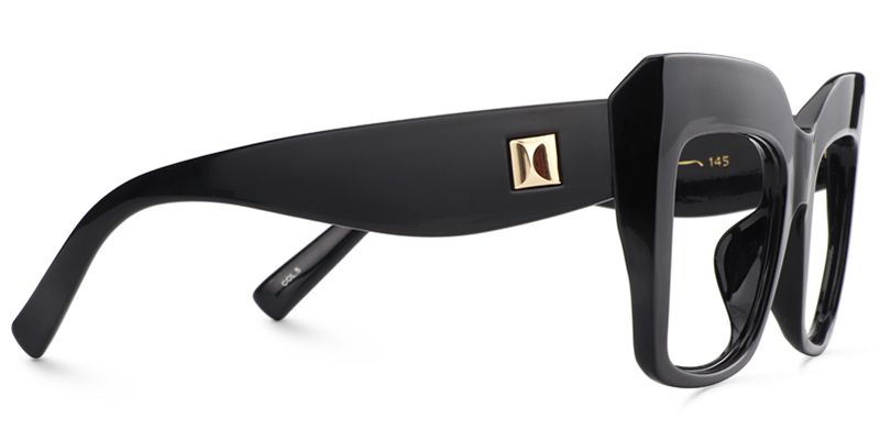 Alberta Schwarz Cat Eye Brille5