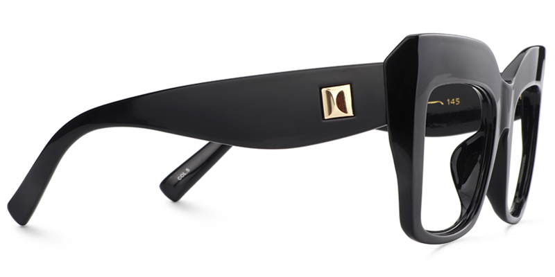 Alberta Schwarz Cat Eye Brille5