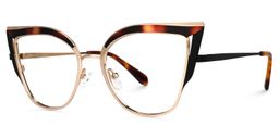 Pop Braun-Tortoise Cateye Brille1