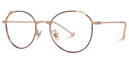 Chadwick Rot-Gold Rund Brille1