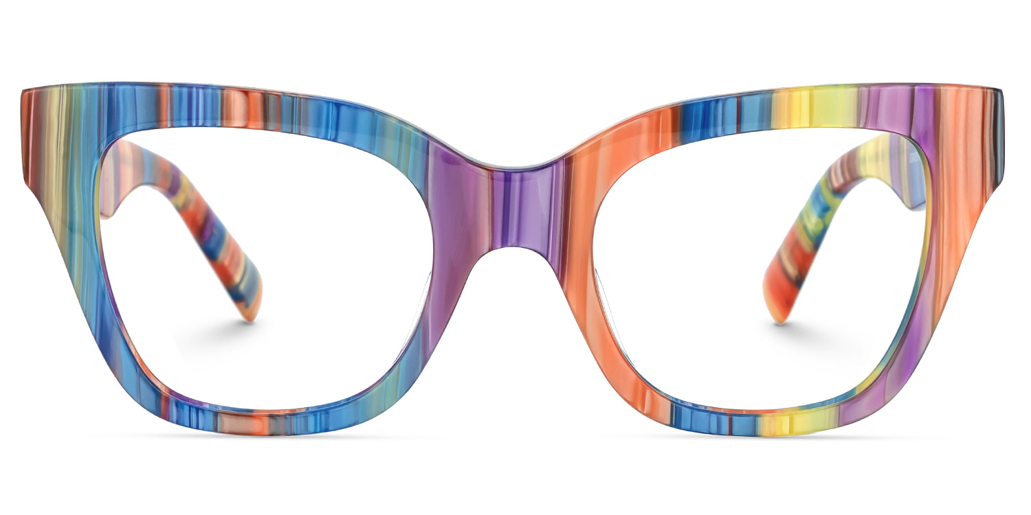 Nereyda Lutscher Bunt Cateye Bonbon Brille gutes Bild