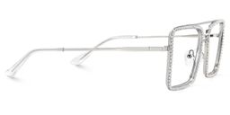 Diva Silber Quadratisch Brille5
