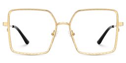 Thalia Gold Quadratisch Brille0