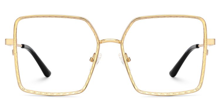 Thalia Gold Quadratisch Brille