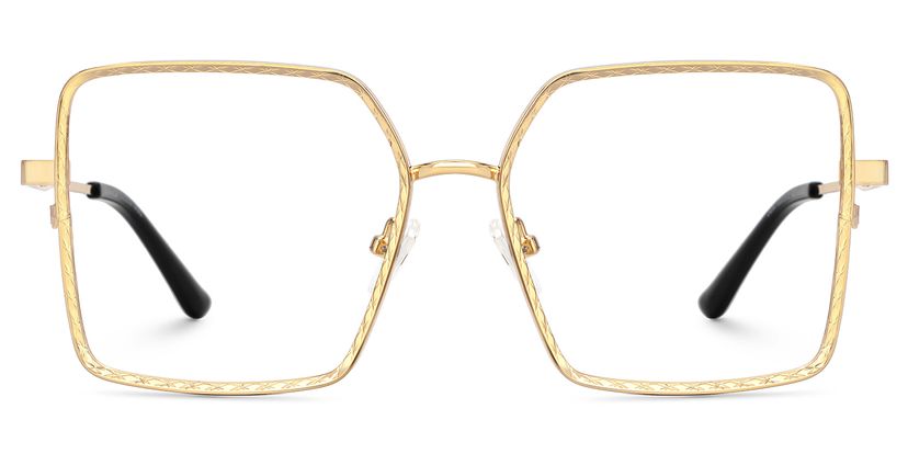 Thalia Gold Quadratisch Brille
