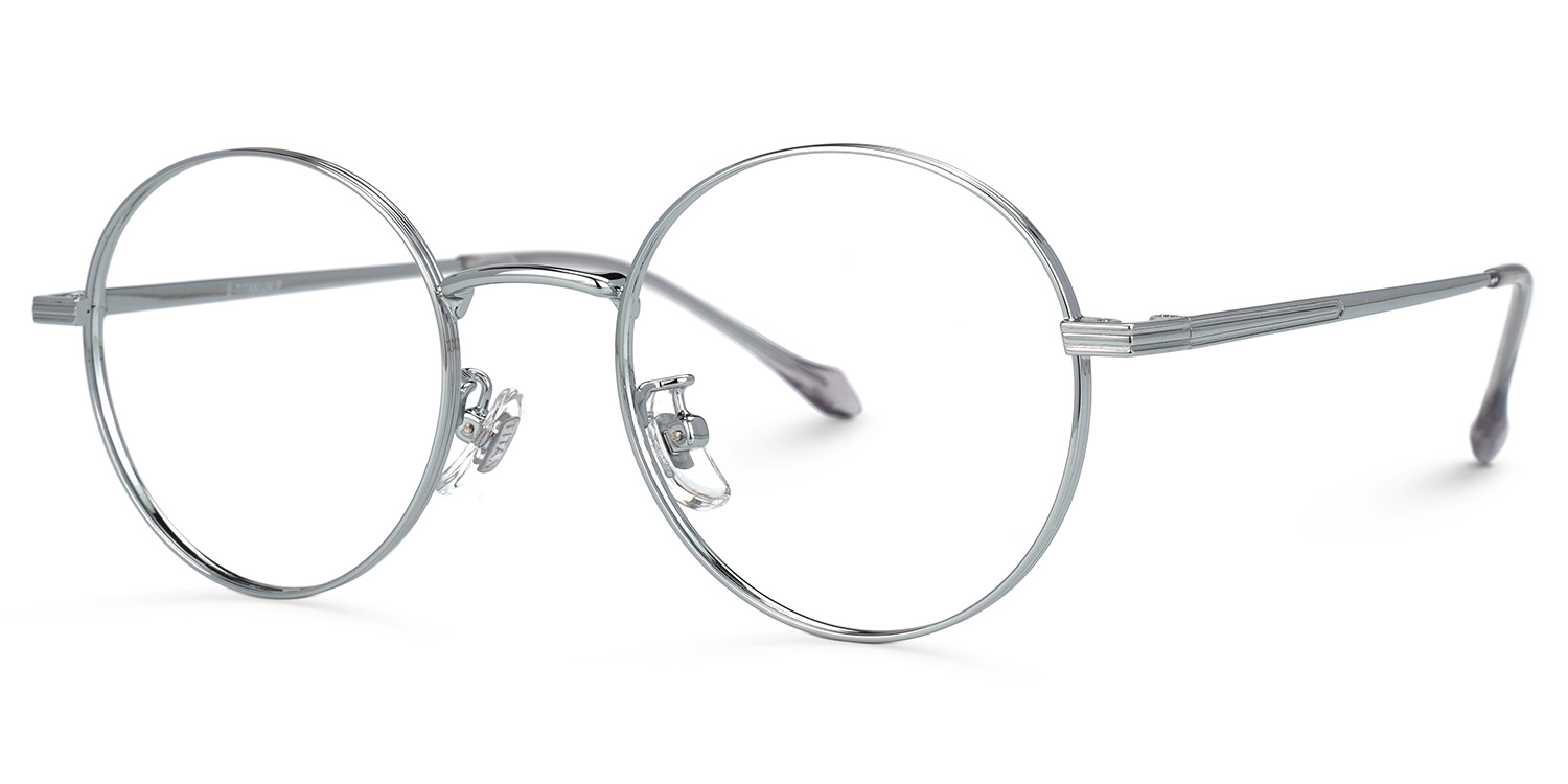 Aislin Silber Rund Brille1
