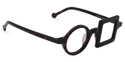 Paola Schwarz Tortoise Geometrisch Brille4