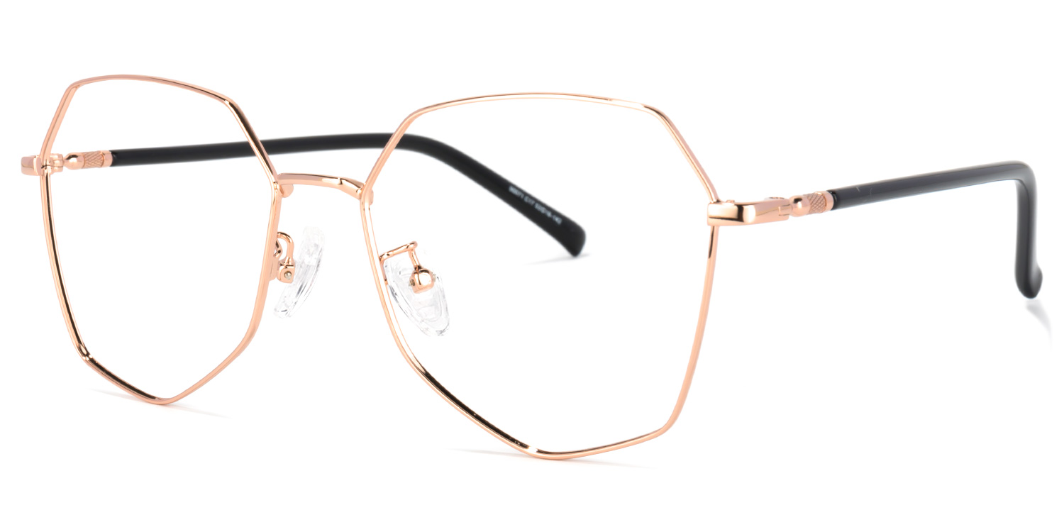 Joo Rosa Gold Geometrische Brille1