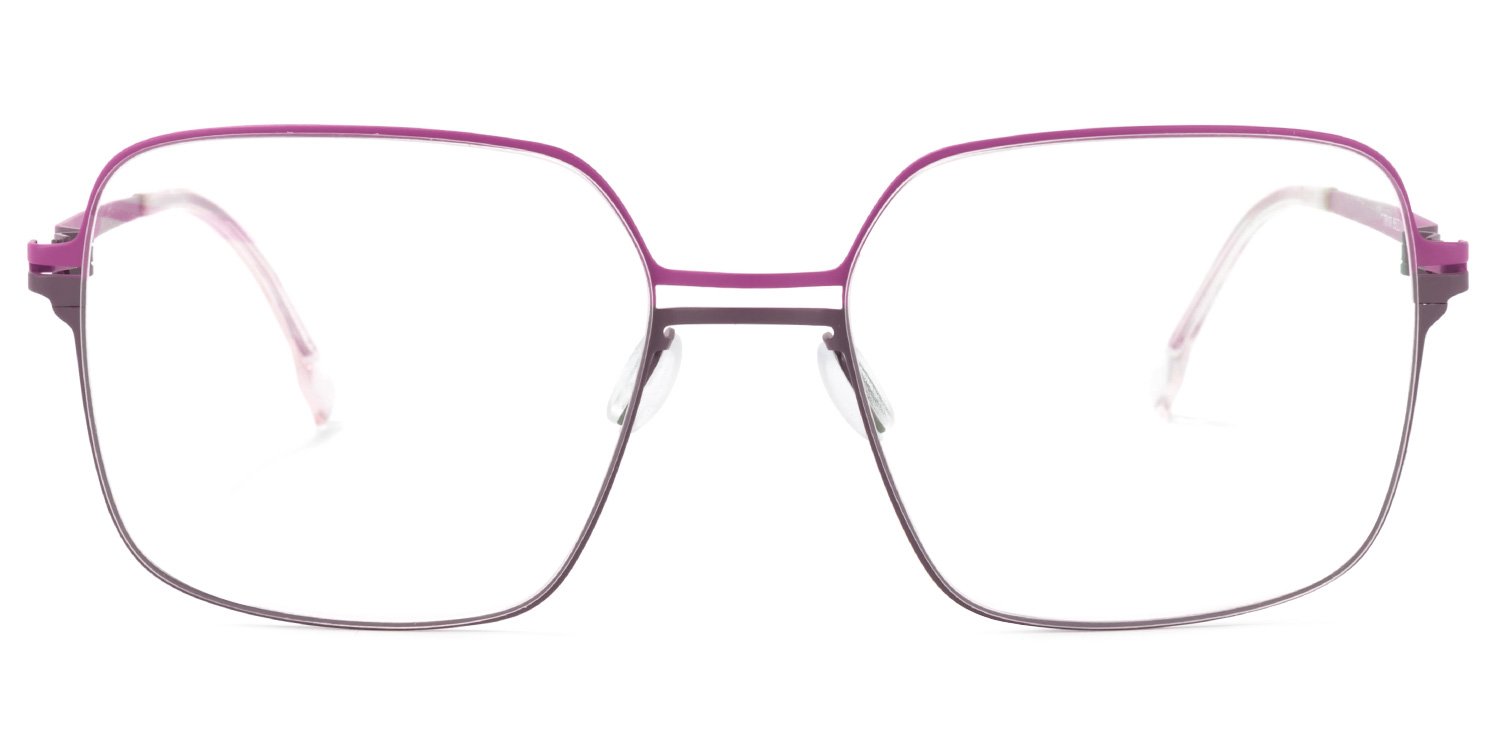 Yadira Lila Quadratisch Brille0