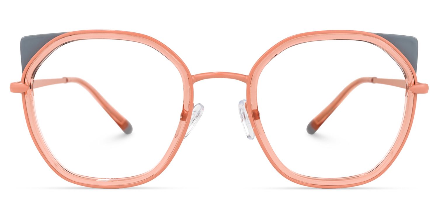 Edie Dunkelrosa Cateye Brille0