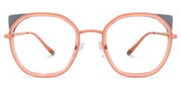 Edie Dunkelrosa Cateye Brille0