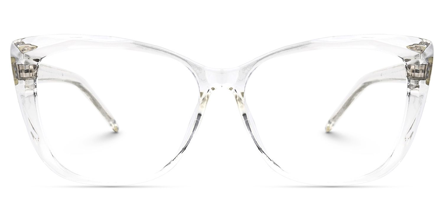 Farris Weiß Klar Quadratisch Brille0