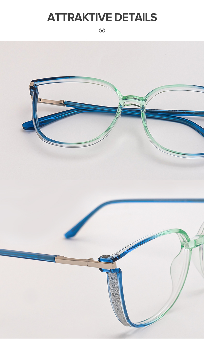 Walden Blau-Grün Cateye Brille